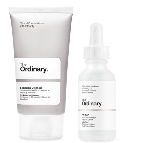 The Ordinary Multi Peptide Serum and Squalane Cleanser