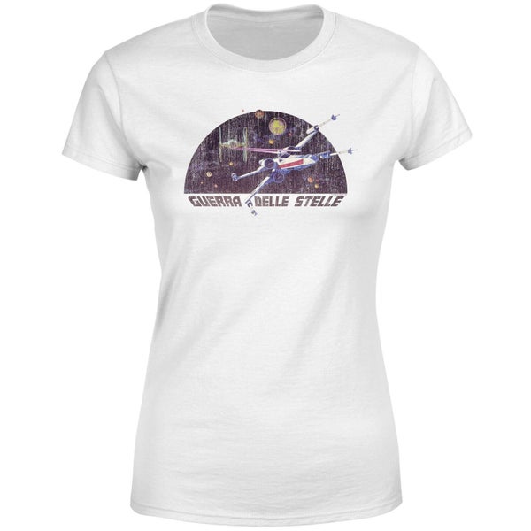 T-Shirt Star Wars X-Wing Italian - Femme - Blanc