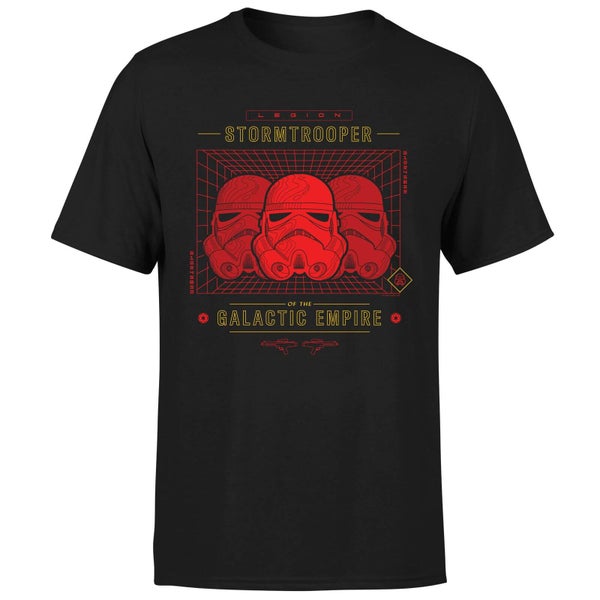 Star Wars Stormtrooper Legion Grid t-shirt - Zwart - XS