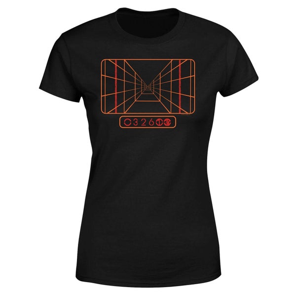 Star Wars Targeting Computer dames t-shirt - Zwart