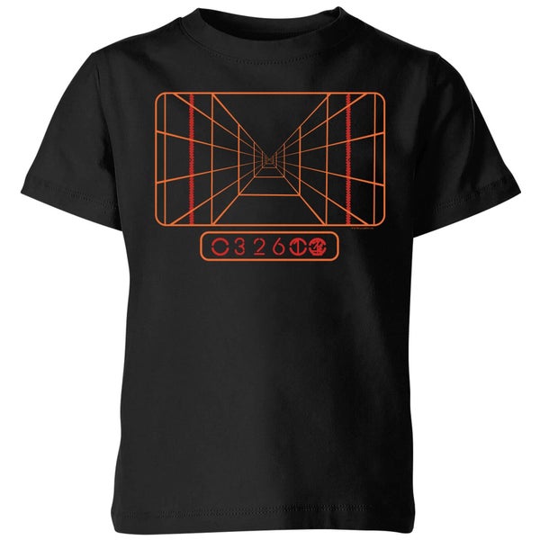 Star Wars Targeting Computer kinder t-shirt - Zwart