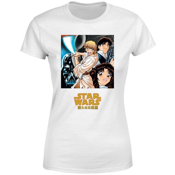 Star Wars Manga Style Women's T-Shirt - White