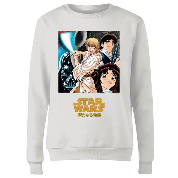 Star Wars Manga Style Damen Sweatshirt - Weiß