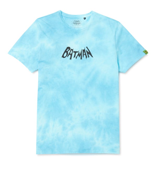 Batman Surf Logo T-Shirt - Turquoise Tie Dye