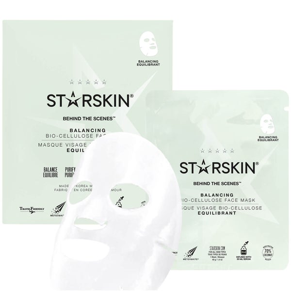 STARSKIN Behind The Scenes Balancing Bio-Cellulose Second Skin Face Mask 1.4 oz