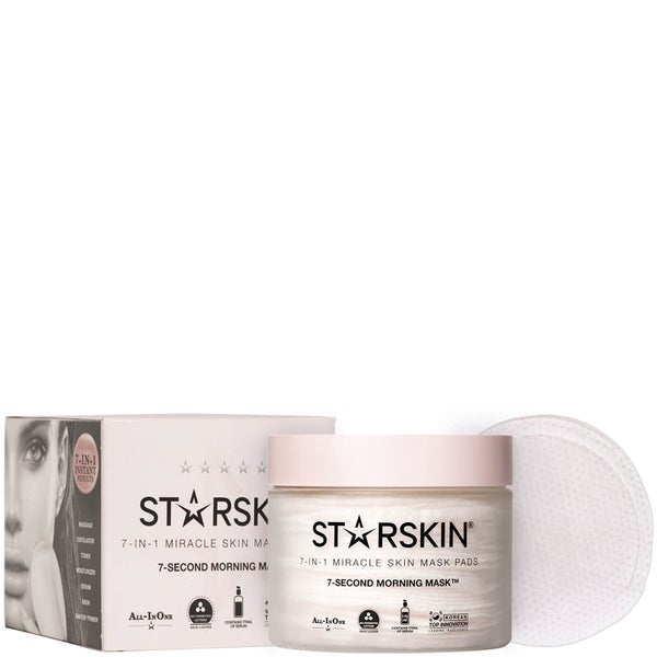 STARSKIN 7-Second Morning Mask 7-in-1 Miracle Skin Mask Pads 6.9 oz