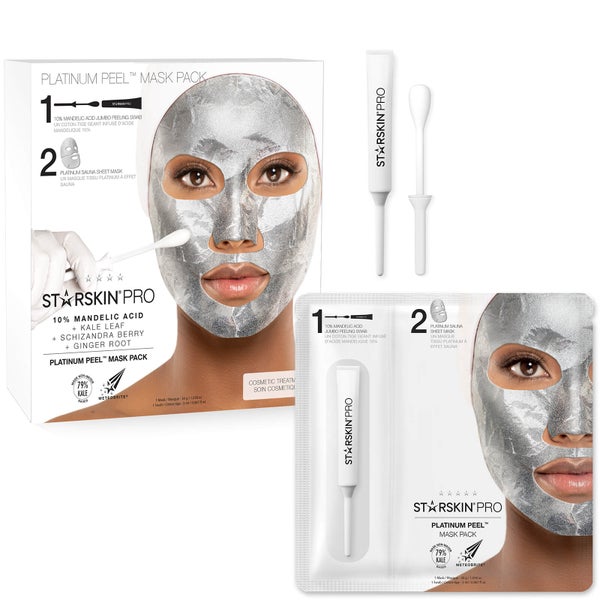 STARSKIN Pro Platinum Peel Mask Pack 10% Mandelic Acid