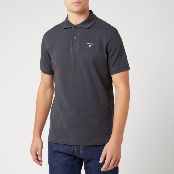 Barbour Heritage Men's Tartan Pique Polo Shirt - Navy/Dress