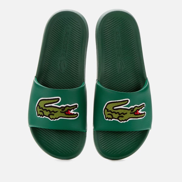 Lacoste Men's Croco Slide Sandals - Green