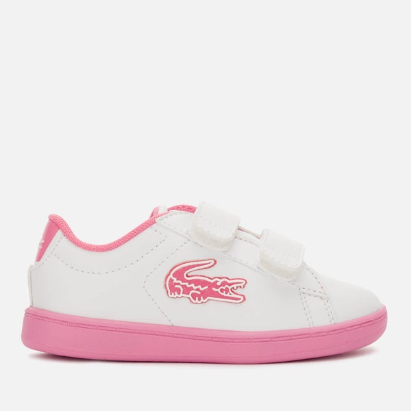 Lacoste Toddlers' Carnaby Evo Trainers - White/Pink