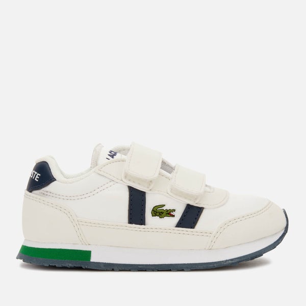 Lacoste Toddlers' Partner Velcro Trainers - Off White/Navy