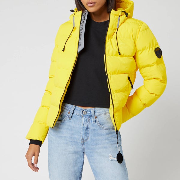 Superdry Women's Spirit Puffer Icon Jacket - Bright Yellow