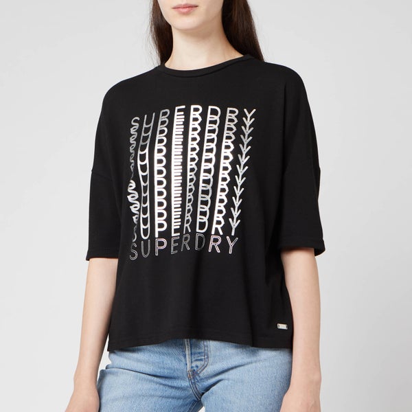 Superdry Women's Foil Graphic T-Shirt - Black