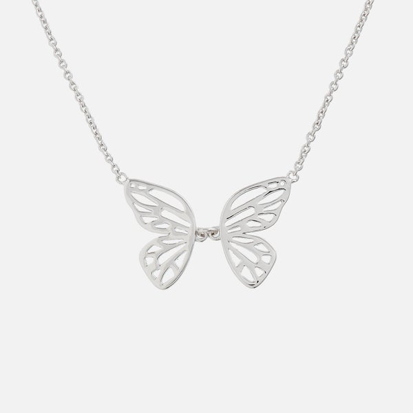 Olivia Burton Women's Butterfly Wing Necklace - Silver