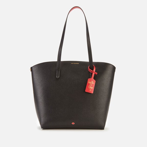 Lulu Guinness Women's Grainy Leather Agnes Tote Bag - Black