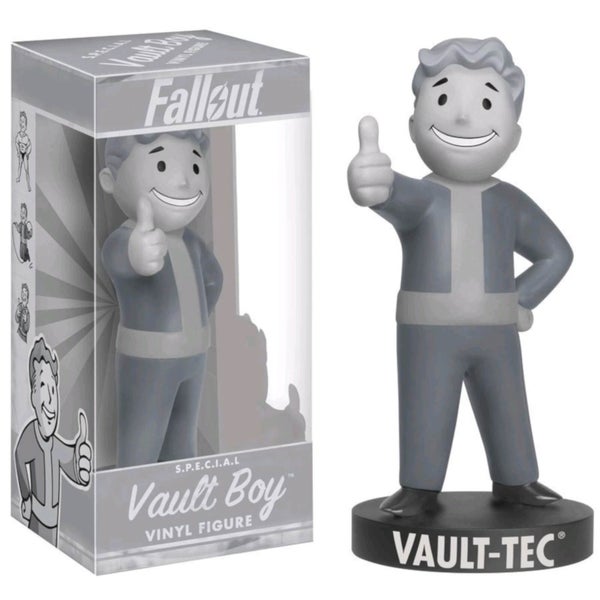 Funko Fallout Black and White Vault Boy Figure - US Exclusive 18cm