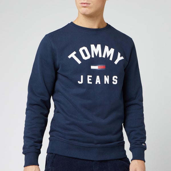Tommy Jeans Men's Essential Flag Crew Sweatshirt - Black Iris