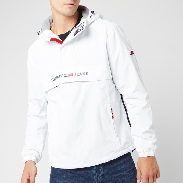 Tommy Jeans Men's Padded Popover Jacket - Classic White