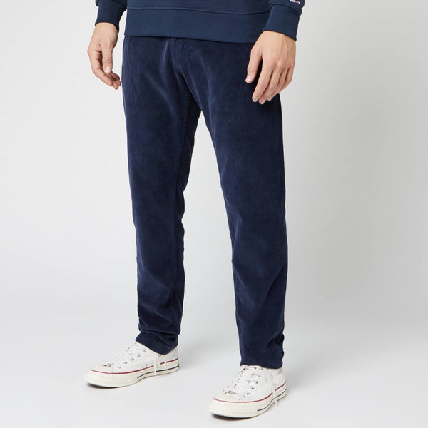 Tommy Jeans Men's Tapered Cord Chinos - Black Iris
