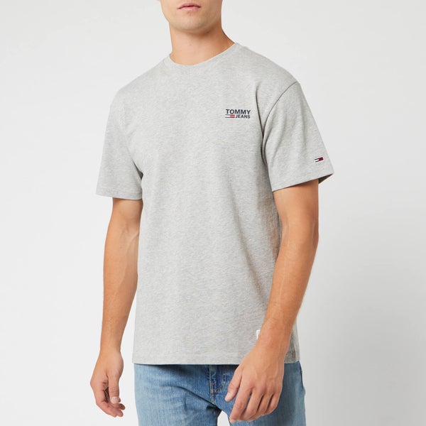 Tommy Jeans Men's Corp Logo T-Shirt - Light Grey Heather