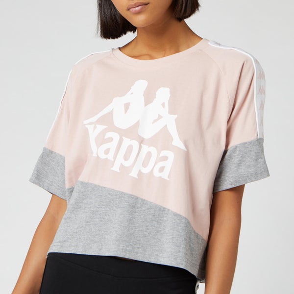 Kappa Women's Banda Balimnos Cropped T-Shirt - Pink/Grey
