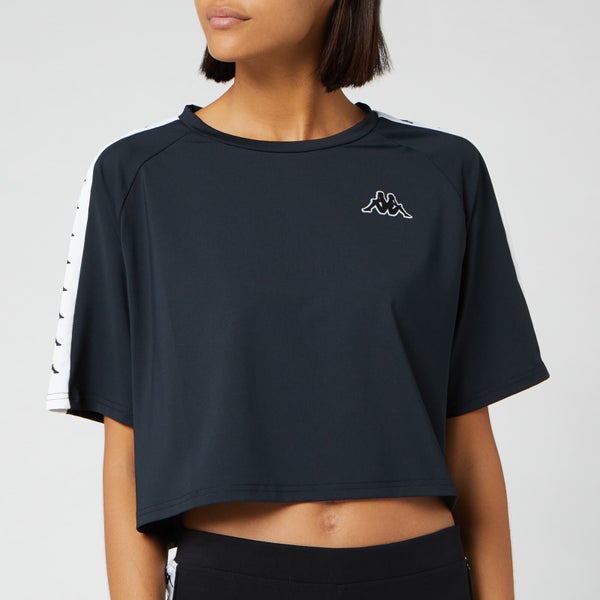 Kappa Women's Banda Atum Cropped Short Sleeve T-Shirt - Black
