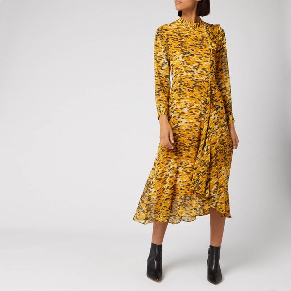 Whistles Women's Ikat Animal Ines Dress - Yellow/Multi