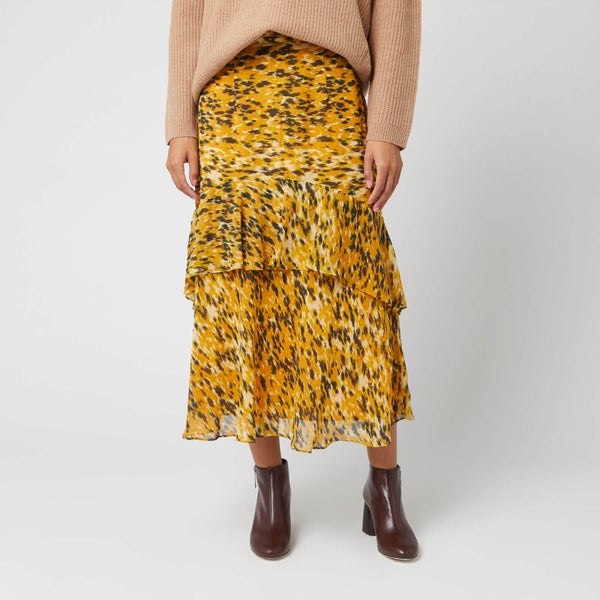 Whistles Women's Ikat Animal Nora Skirt - Yellow/Multi