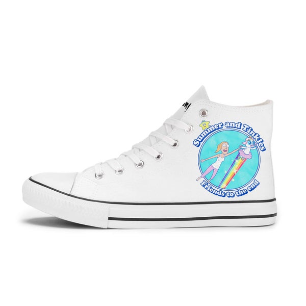Rick and Morty Summer And Tinkles Shoes - White