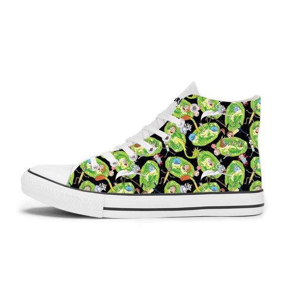 Chaussures Rick et Morty Portal - Blanches