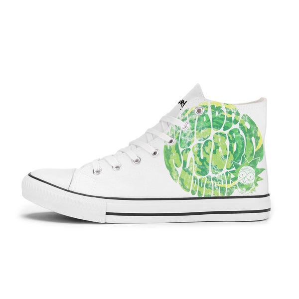 Chaussures Rick et Morty Wubba Lubba Dub Dub - Blanches