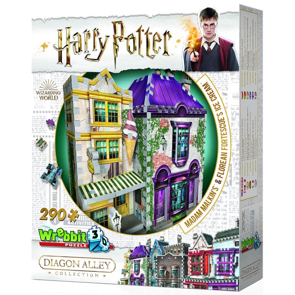 Harry Potter Winkelgasse-Kollektion Madam Malkins & Florian Fortescues Eissalon 3D Puzzle (290 Teile)