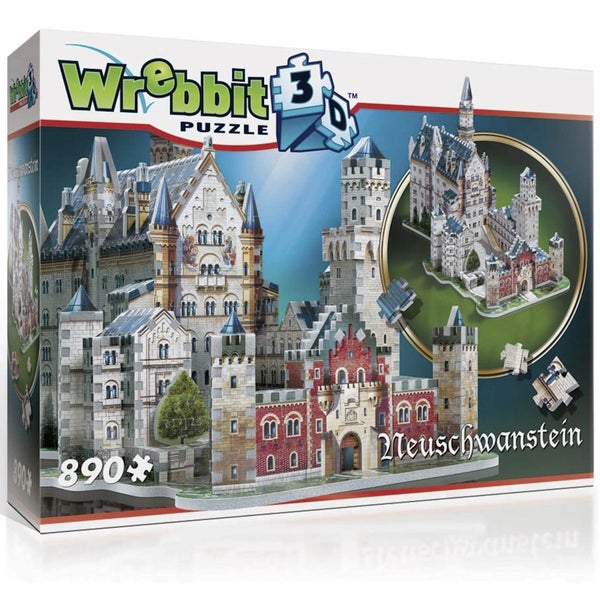 Wrebbit Schloss Neuschwanstein 3D Puzzle (890 Teile)