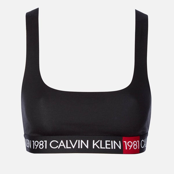 Calvin Klein Women's Ck 1981 Unlined Bralette - Black