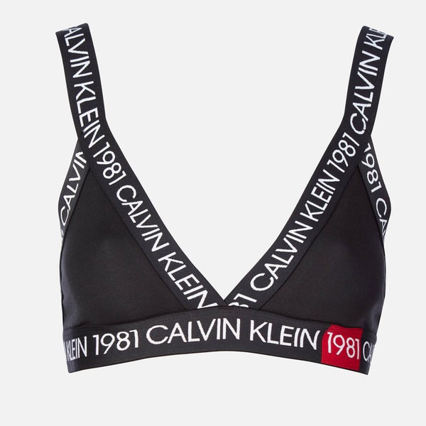 Calvin Klein Women's 1981 Unlined Bralette - Black