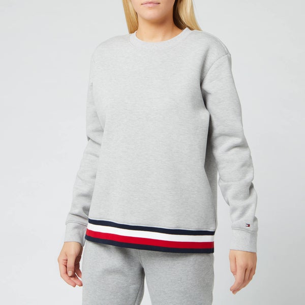 Tommy Hilfiger Women's Kizzy Crewneck Long Sleeve Sweatshirt - Light Grey Heather