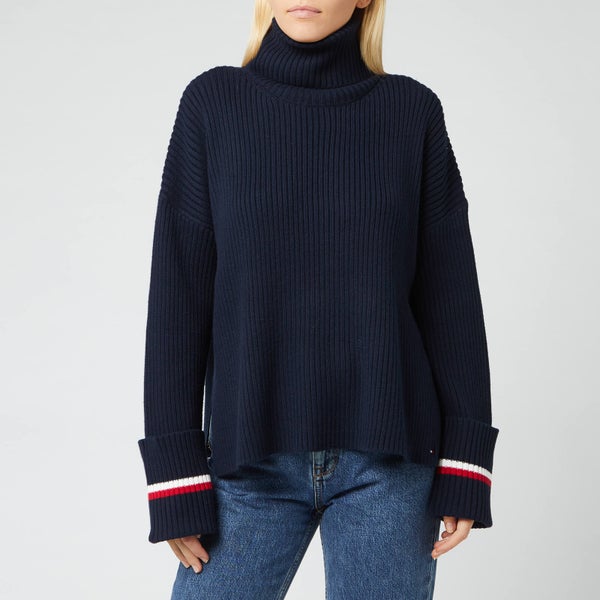 Tommy Hilfiger Women's Hasel Roll Neck Sweater - Sky Captain