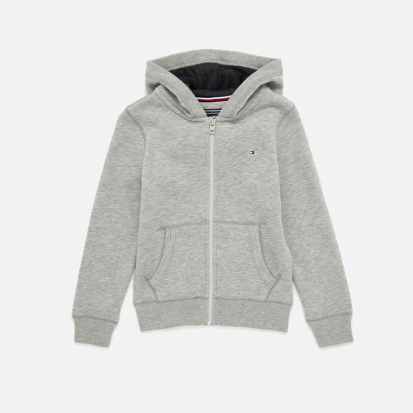 Tommy Hilfiger Boys' Essential Zip Up Hoody - Grey Heather