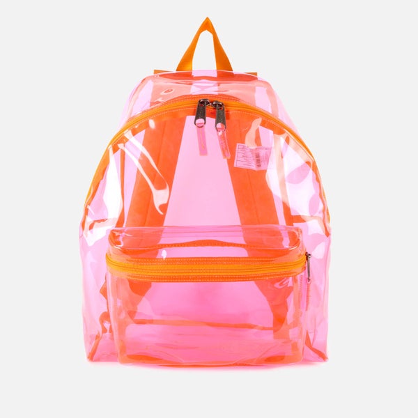 Eastpak Women's Authentic Transparent Padded Pak'r Backpack - Fluo Pink Film