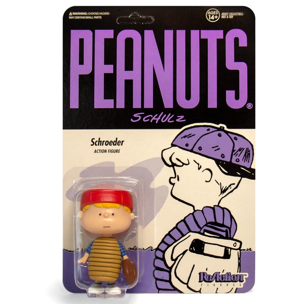 Super7 Peanuts ReAction Figure - Baseball Schroeder