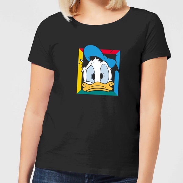 Disney Donald Face Women's T-Shirt - Black