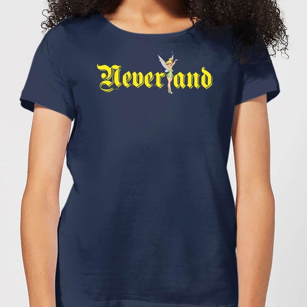 Disney Peter Pan Tinkerbell Neverland Women's T-Shirt - Navy
