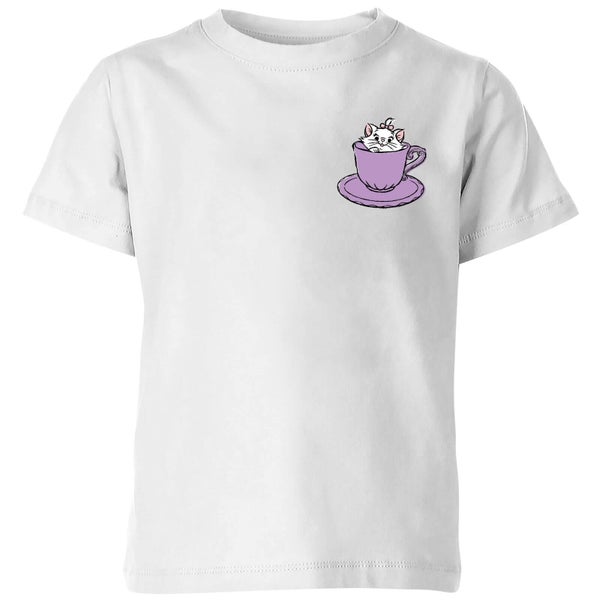 Disney Aristocats Marie Teacup Kids' T-Shirt - White