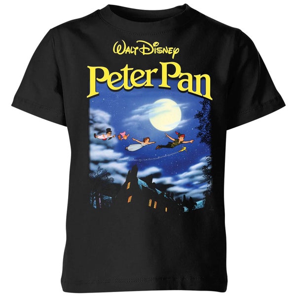 Disney Peter Pan Cover Kids' T-Shirt - Black
