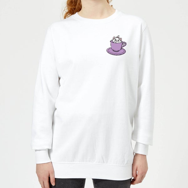 Disney Aristocats Marie Teacup Women's Sweatshirt - White