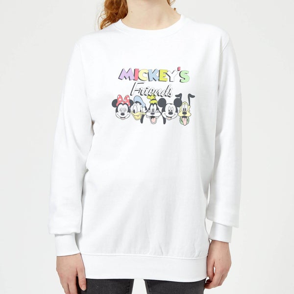 Disney Mickey's Friends Women's Sweatshirt - White