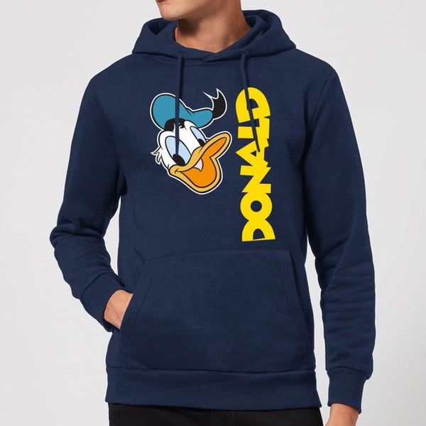 Disney Donald Duck Face Hoodie - Navy