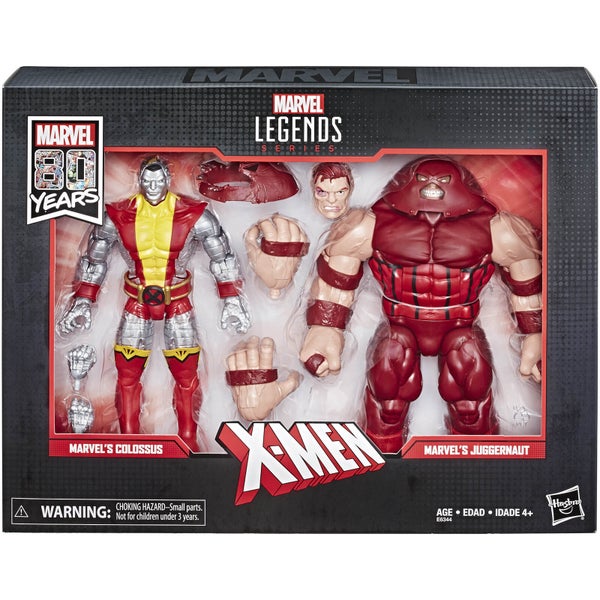 Marvel Comics 80 ans Legends Series - Coffret 2 figurines 15 cm Colossus et Juggernaut