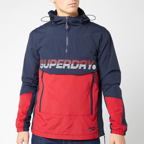 Superdry Men's Core Overhead Cagoule - Navy/Red