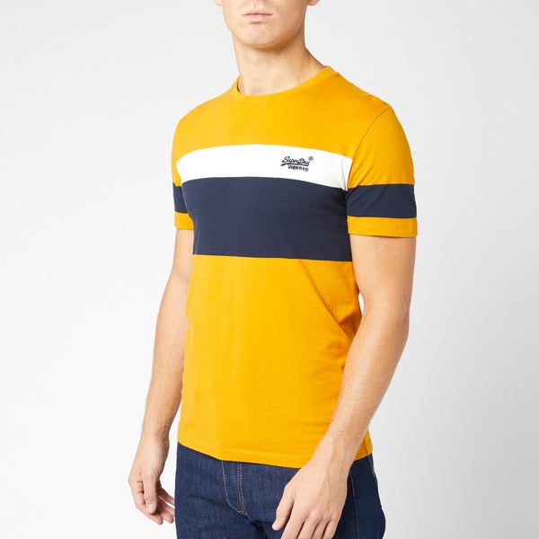 Superdry Men's Orange Label Chestband T-Shirt - Ochre Gold